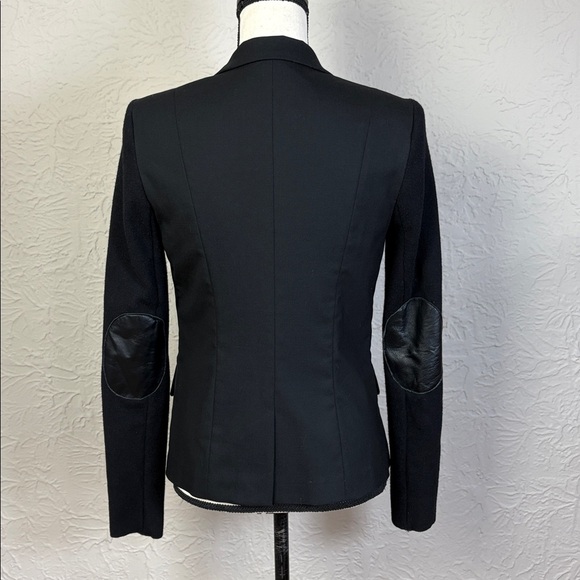 Cut25 by Yigal Azrouel Leather Elbow Patch Blazer - Picture 3 of 9